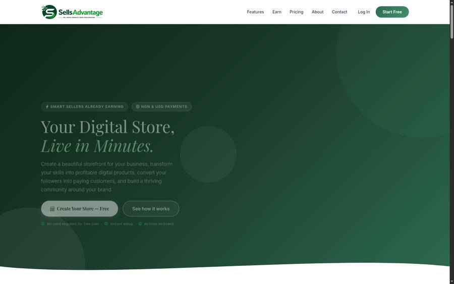 Digital SellsAdvantage product screenshot